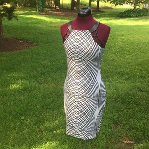 Bailey Blue,sequined dress, M, black & white NWT